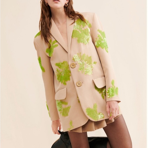 NWT Anthropologie Dhruv Kapoor oversized blazer. Size smalll. - Picture 10 of 11